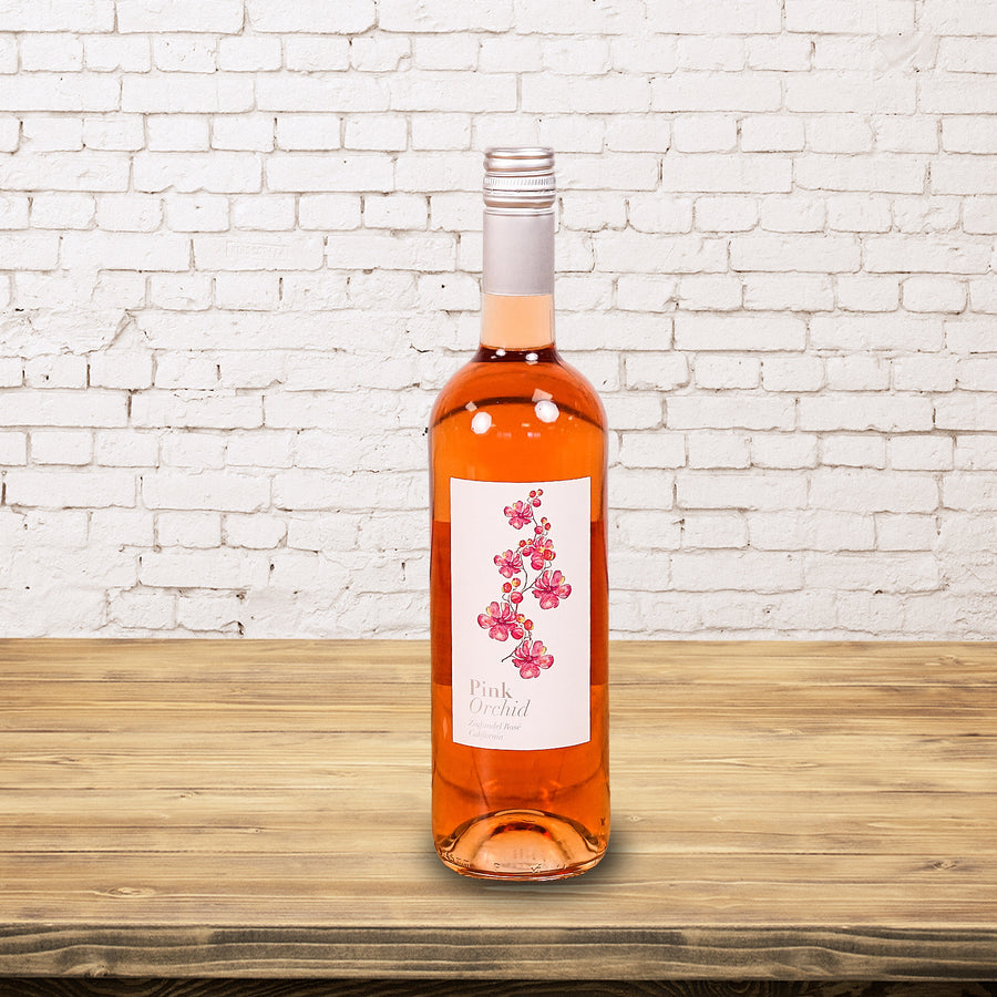 Pink Orchid Zinfandel - Rosé Wine - Guernsey Flowers by Post